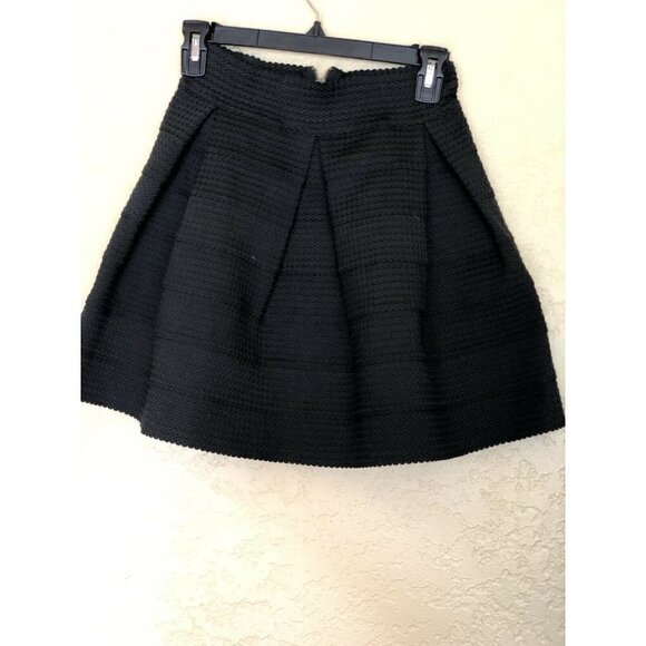 Devlin Deep Black Womens Size Xs Textured Skirt - Picture 4 of 12
